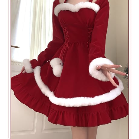 超可愛いクリスマスドレスワンピース洋服