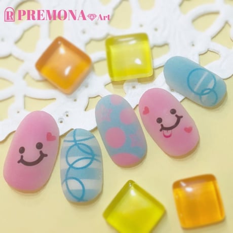 【薬指用】ピュアスマイル（ピンク＆ブルー）/1293