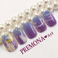 【5枚セット】ハロウィンWhite・Night（パープルブルー）/SET650-654