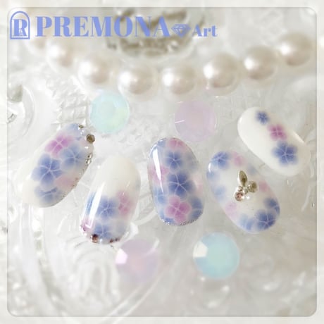 【5枚セット】紫陽花（あじさいブルー）/SET1440-1444
