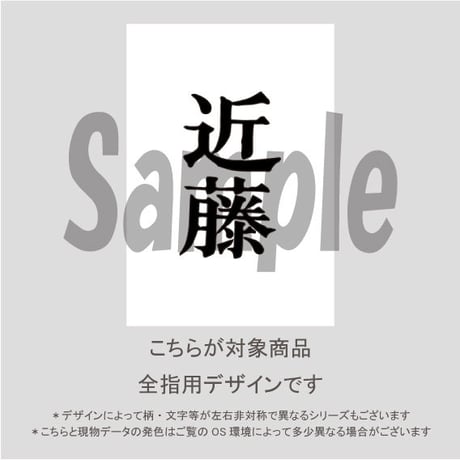 【ALL指用】おもしろ文字ネイル　【新選組編・近藤氏】/1210