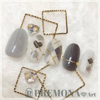 【10枚セット】アーガイルネイル(モノトーン）/SET2020-2024