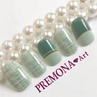 【5枚セット】ツイード（グリーン）/SET490-494