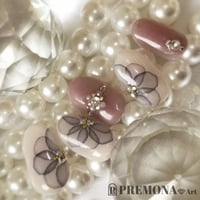 【5枚セット】たらしこみフラワー（ロマンスグレージュ）/SET950-954