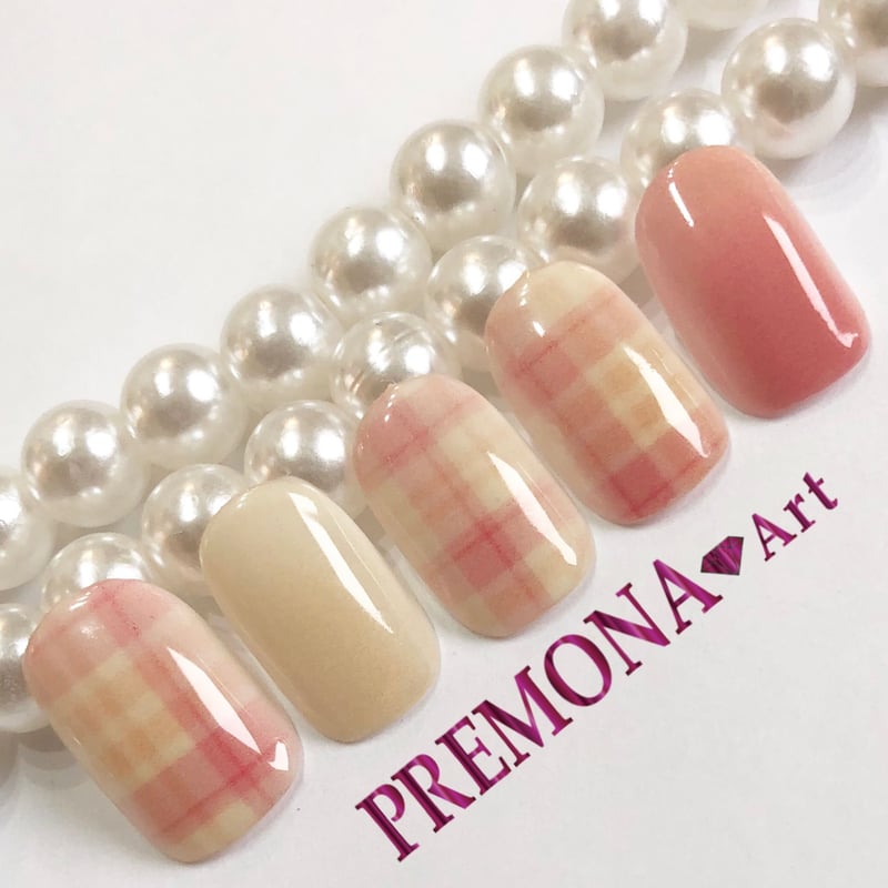 5枚セット】チェック（オレンジ）/SET240-244 | PREMONA💎Art-デジタル