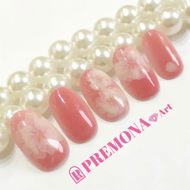 5枚セット】桜ネイル(リビングコーラル)/SET970-974 | PREMONA 5枚セット】桜ネイル(リビングコーラル)/SET970-974 | PREMONA