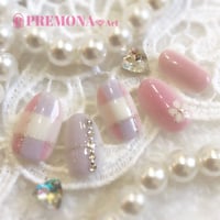 【5枚セット】ペールパステルチェック(ピンク)/SET1070-1074