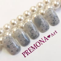 【5枚セット】フラワーレース(シルバーグレー)/SET690-694