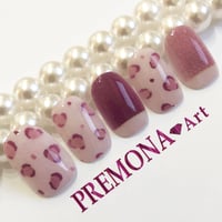 【5枚セット】レオパード（ピンクボルドー）/SET600-604