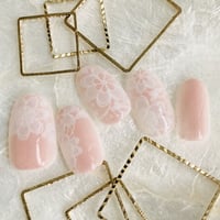 【5枚セット】お花のレース（ベージュ）/SET2150-2154