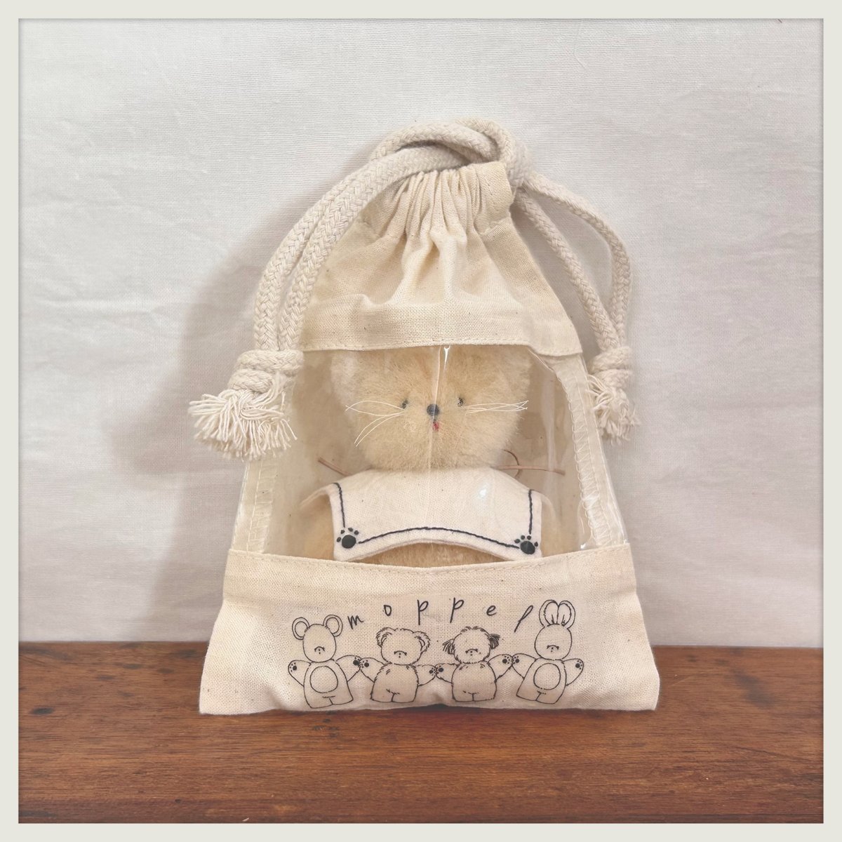 moppel ぬいぐるみ 約15cm 22】「まめmoppel」ねこさん | moppelのぬいぐるみ屋さん