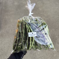 9月から　飛騨伝統野菜　秋縞ささげ　茶豆のような香り