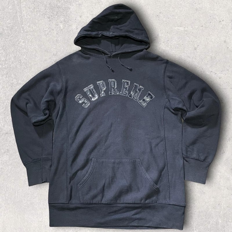 00's Supreme Arc Logo Hoodie Dark Navy | Wardrobe