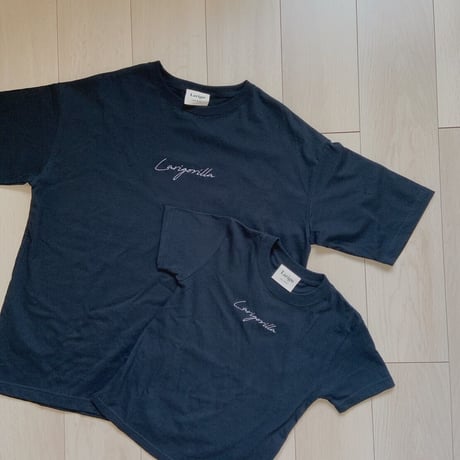 Larigoriila-刺繍BIGシルエットTシャツ