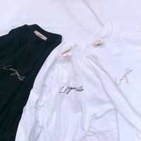 Larigoriila-刺繍BIGシルエットTシャツ