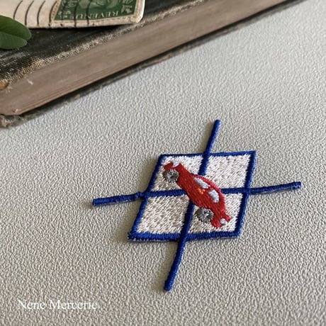 アーガイル/くるま/刺繍アイロンワッペン