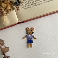ネズミの男の子ポアロくん/1枚/刺繍アイロンワッペン