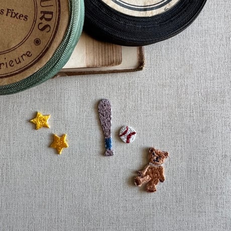 Étoile（エトワール）/2枚セット/刺繍アイロンワッペン