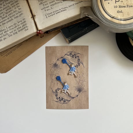 〈暮らしシリーズ〉風船/2枚セット/刺繍アイロンワッペン