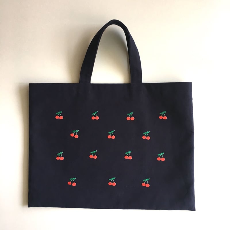 さくらんぼ/レッド/3枚セット/刺繍アイロンワッペン | ネネメルスリー