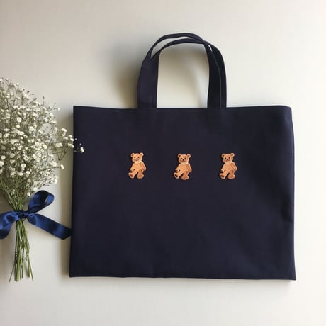 クマのLouis（ルイ）くん/刺繍アイロンワッペン