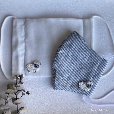 メリーさんのヒツジ/刺繍アイロンワッペン