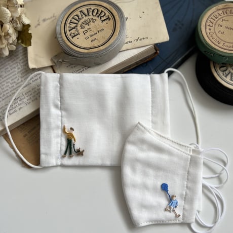 〈暮らしシリーズ〉風船/2枚セット/刺繍アイロンワッペン