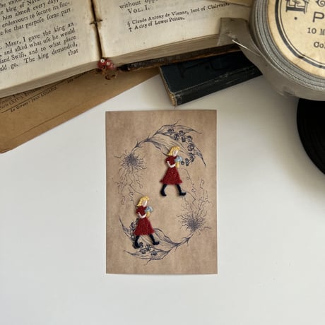 〈暮らしシリーズ〉花束/2枚セット/刺繍アイロンワッペ ン