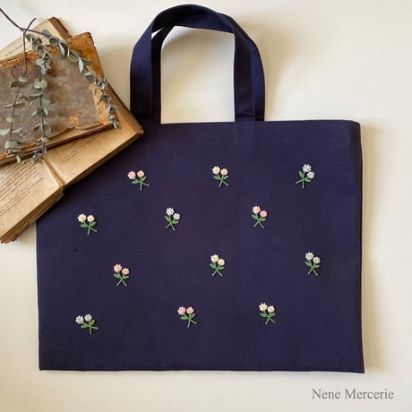 3色の小さなお花/3枚セット/刺繍アイロンワッペン