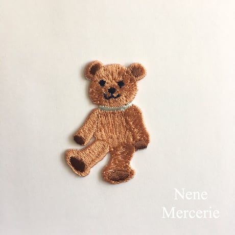 クマのLouis（ルイ）くん/刺繍アイロンワッペン