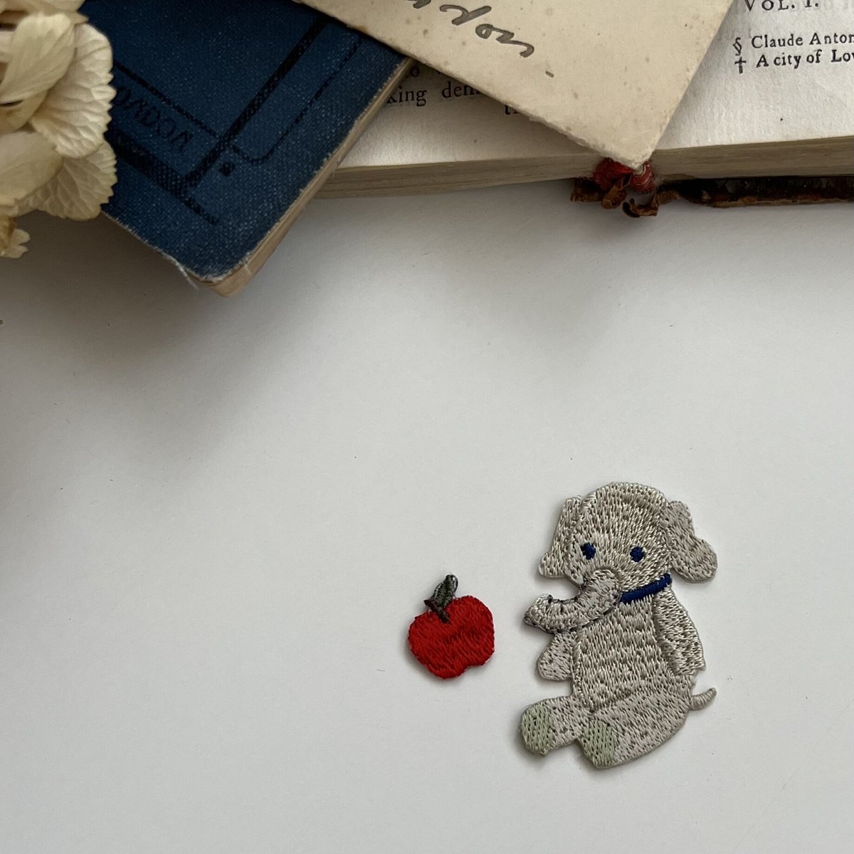 ゾウのユーゴ（Hugo）くん/刺繍アイロンワッペン | ネネメルスリー