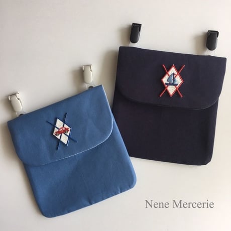 アーガイル/くるま/刺繍アイロンワッペン
