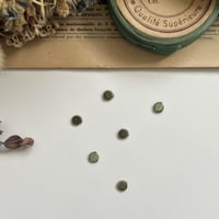 ドット[グリーン] / 6枚セット/刺繍アイロンワッペン