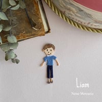 男の子/Liam(リアム）くん/ 刺繍アイロンワッペン