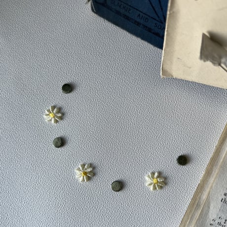ドット[グリーン] / 6枚セット/刺繍アイロンワッペン