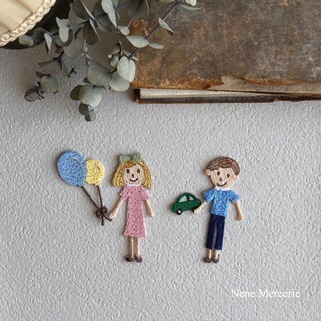男の子/Liam(リアム）くん/ 刺繍アイロンワッペン