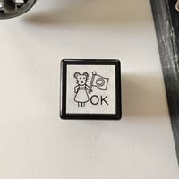 スリーズちゃん「OK」スタンプ《ねずみちゃんのスタンプ》浸透印