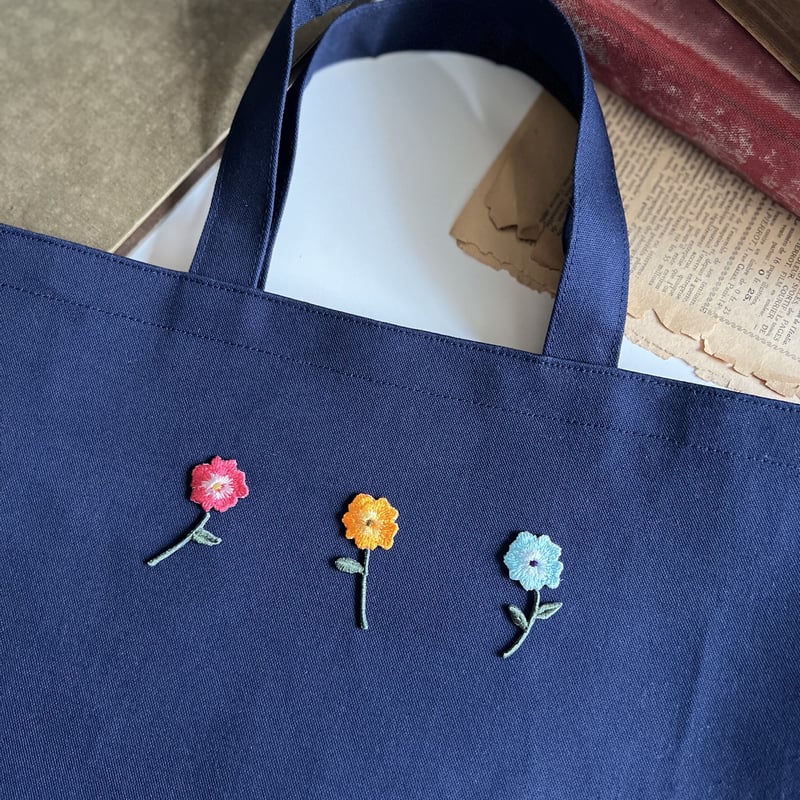 3輪のビビットフラワー・アイロンワッペン/3枚セット | ネネメルスリー