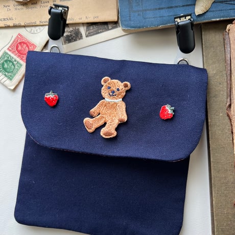 いちご・2個セット /アイロンワッペン/刺繍