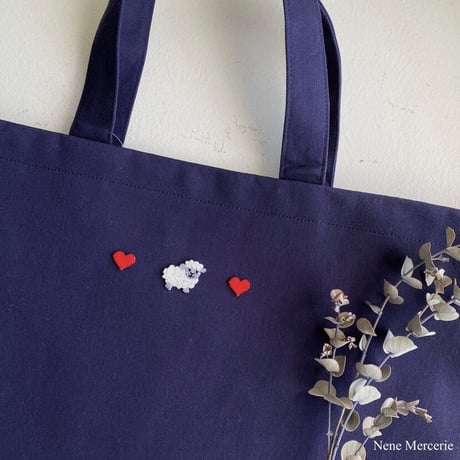 メリーさんのヒツジ/刺繍アイロンワッペン