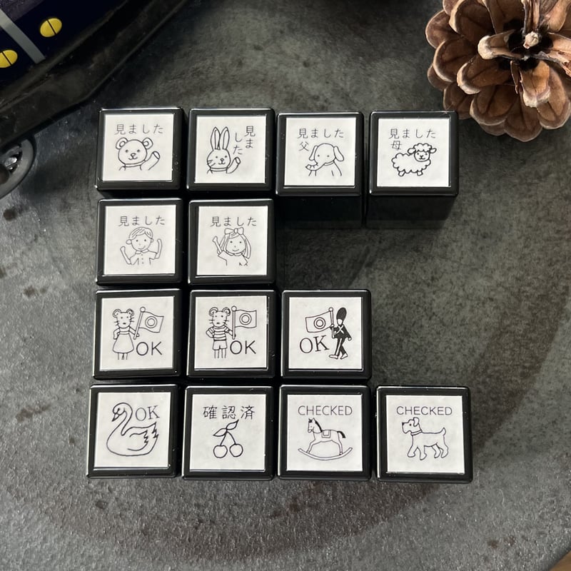 ひつじの「みました母」スタンプ《浸透印》 | ネネメルスリー