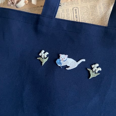 小さなすずらん/２枚セット/刺繍アイロンワッペン