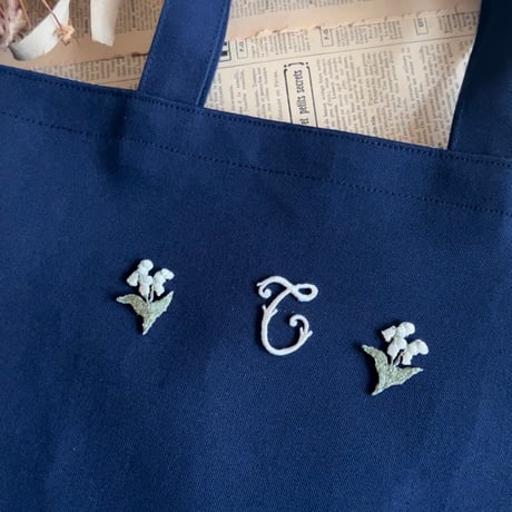 小さなすずらん/２枚セット/刺繍アイロンワッペン
