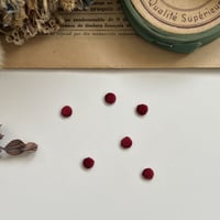 ドット[レッド] / 6枚セット/刺繍アイロンワッペン