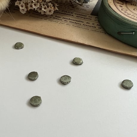 ドット[グリーン] / 6枚セット/刺繍アイロンワッペン