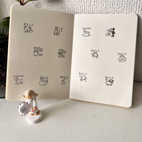 ユーゴ君の「みました 父」スタンプ《ゾウのスタンプ》浸透印