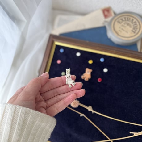ルイくんのぬいぐるみ /2枚セット/刺繍アイロンワッペン