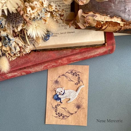 子猫のNoah（ノア）くん/ブルー/刺繍アイロンワッペン