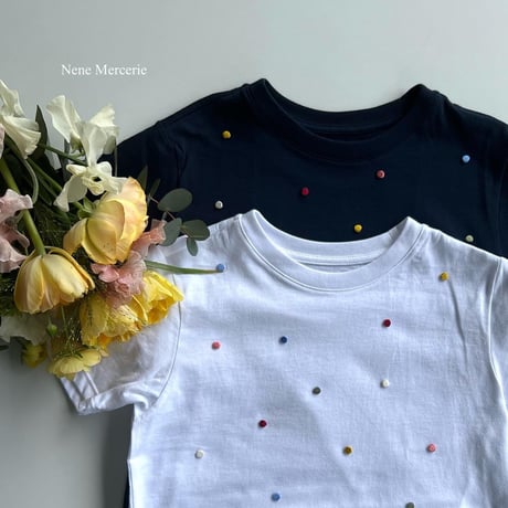 ドット[6色] / 6枚セット/刺繍アイロンワッペン