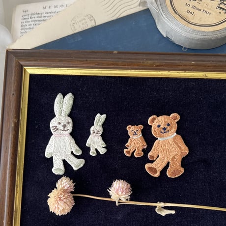 ルイくんのぬいぐるみ /2枚セット/刺繍アイロンワッペン